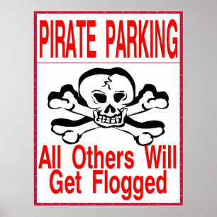 Poster Parking privé uniquement