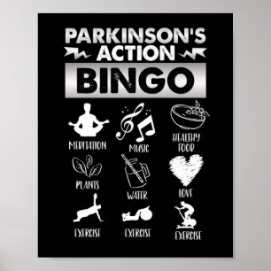 Poster Parkinsons Action Bingo Parkinsons maladie