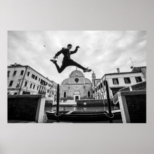 Poster Parkour à Venise