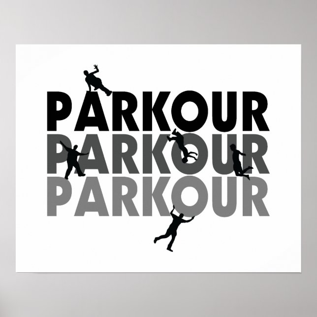 Poster Parkour En Course Libre (Devant)
