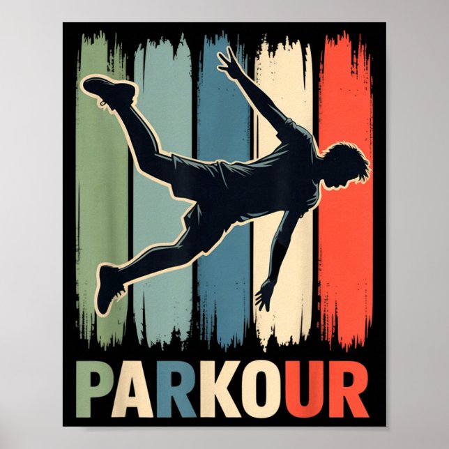 Poster Parkour, Urban Gymnast, Traceur, Runner  (Devant)