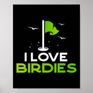 Poster Parle Oiseau Pour Moi Drôle de Cadeau de Golf Pun