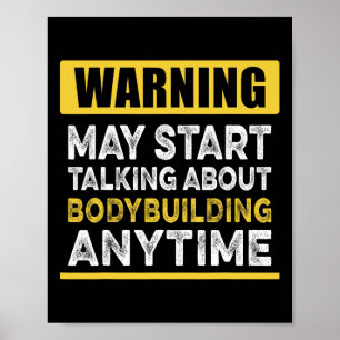 Poster Parler De Bodybuilding En Tout Temps Drôle Bodybui
