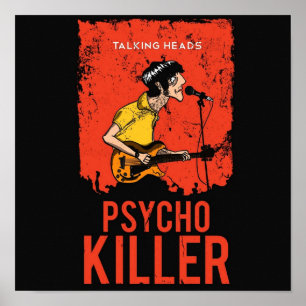 POSTER PARLER TÊTES PSYCHO KILLER