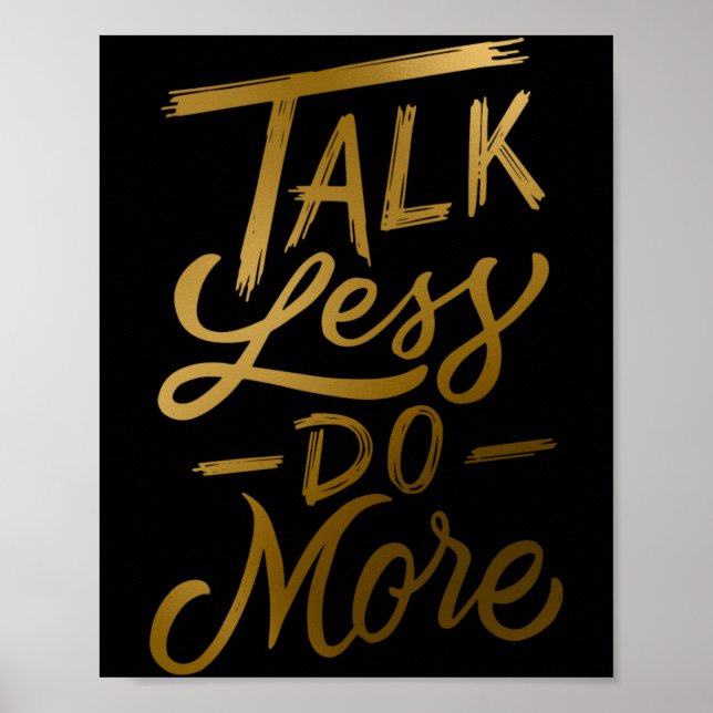 Poster Parlez moins Faites plus (Devant)