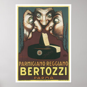 Poster Parmagiana Reggiano Bertozzi Parma Ad