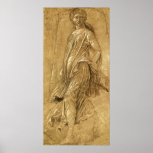 Poster Parnassus, Muse dansante par Andrea Mantegna