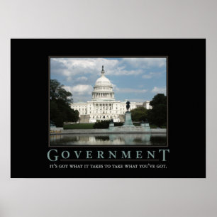 Poster Parodie motivée par le gouvernement Imprimer