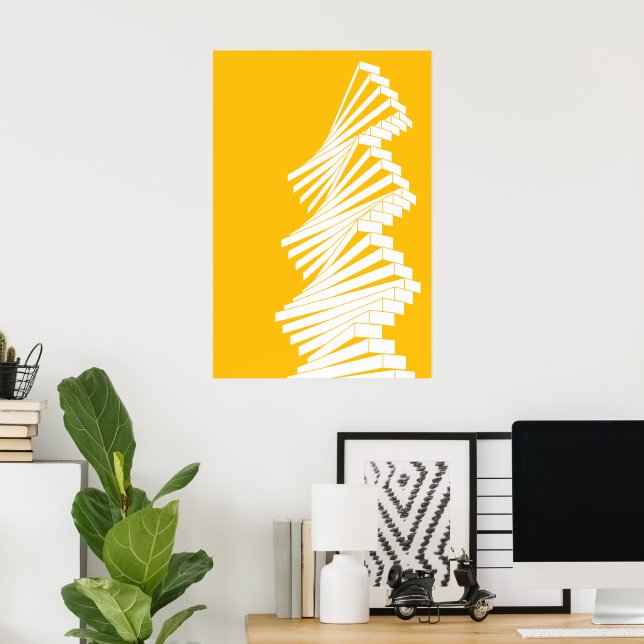 Poster paroi articulée (Bureau à domicile)