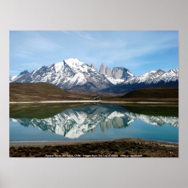 Poster Parque Torres del Paine, Chili (Devant)