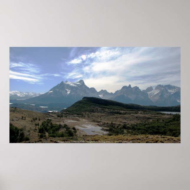 Poster Parque Torres del Paine, Chili (Devant)