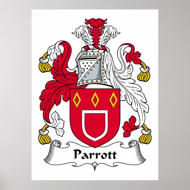 Poster Parrott Family Crest (Devant)