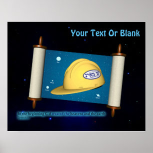 Poster Parshat Bereshit - Yesh M'ayn Construction Company