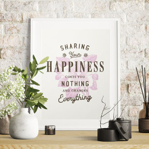 Poster Partagez votre bonheur