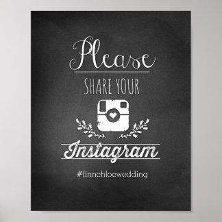 Poster Partagez votre Instagram 8x10