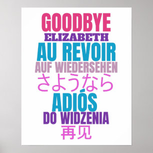 Poster Parti d'adieu moderne