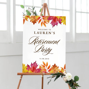 Poster Parti de la retraite d'automne des Feuilles en déc