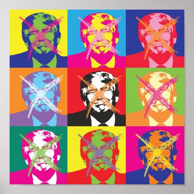 Poster Parti de l'impeachment de Popart Trump (Devant)