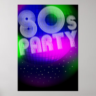 Poster Parti des années 80