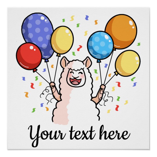 Poster Parti Llama (Devant)