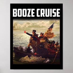 Poster Parti Politique Boze Croisière Tons Et Coupes Roug