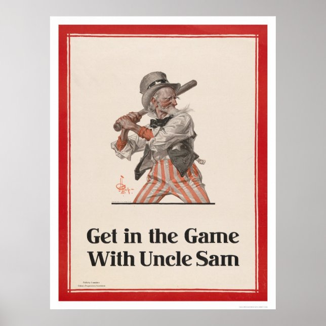 Poster Participez au jeu avec Oncle Sam (Devant)