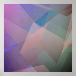 Poster Particules volantes Abstraites | Formes géométriqu