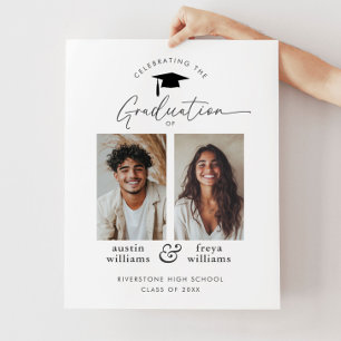 Poster Partie de graduation conjointe 2 Photo Bienvenue