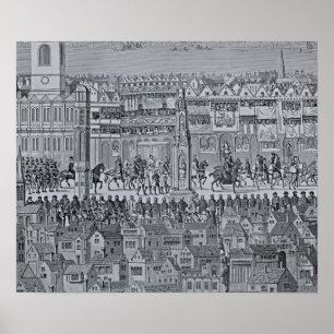 Poster Partie de la procession du couronnement d'Edward V