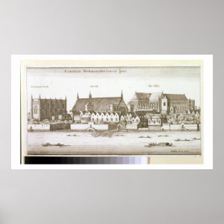 Poster Partie de la ville de Westminster, 1647 (gravure)