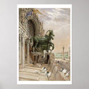 Poster Partie supérieure de la façade de l'église de S