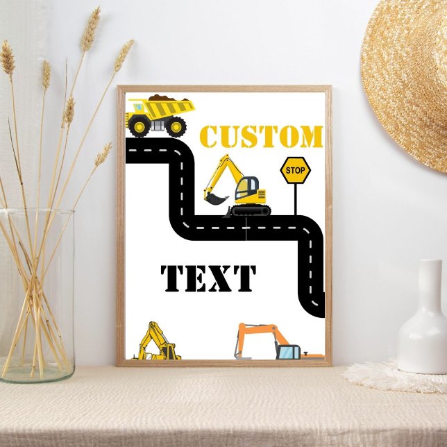 Poster Partie Trump de construction de texte personnalisé (Créateur téléchargé)