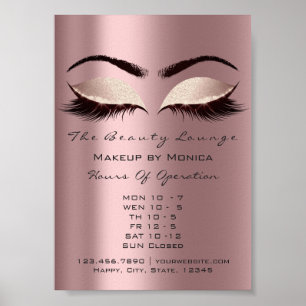 Poster Parties scintillant de maquillage beauté étincelle
