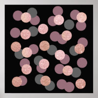 parties scintillant d'or rose élégant confetti ros