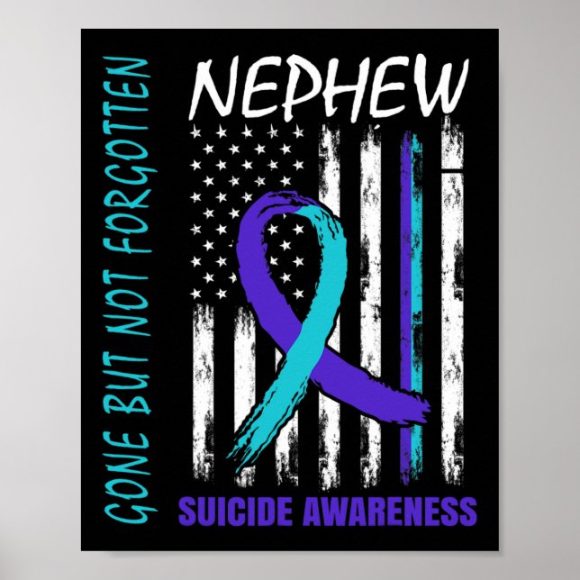 Poster Partis Mais Pas Oublié Nephew Suicide Sensibilisat (Devant)