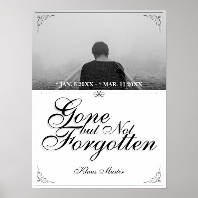 Poster Partis mais pas oubliés - Classique (Devant)