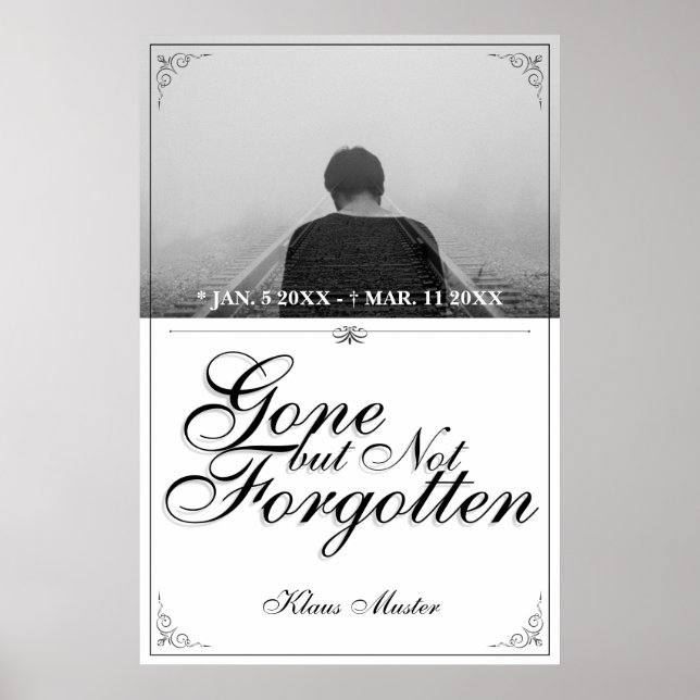 Poster Partis mais pas oubliés - Classique (Devant)