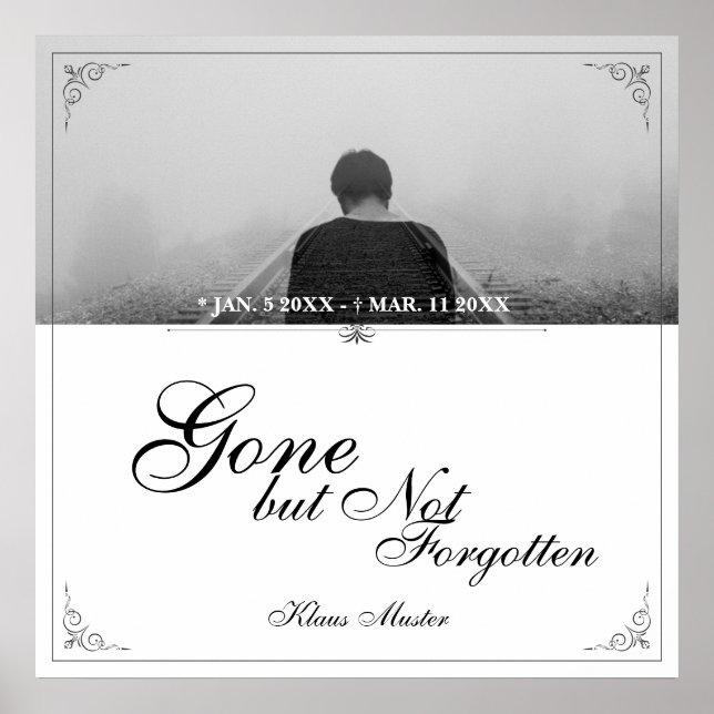 Poster Partis mais pas oubliés - Classique (Devant)