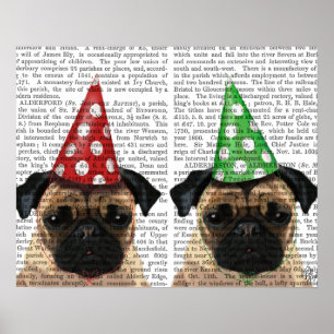 Poster Party Pugs Pair