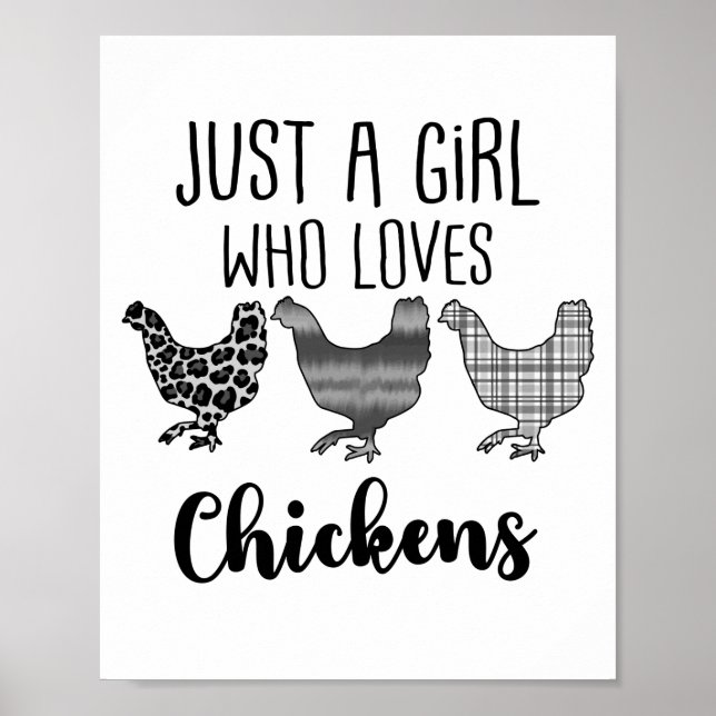 Poster Pas 1/2, Juste Une Fille Qui Aime Les Poulets, Drô (Devant)