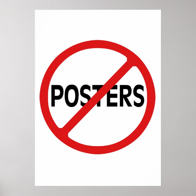 Poster Pas d'affiches (Devant)