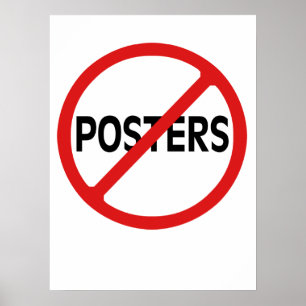 Poster Pas d'affiches