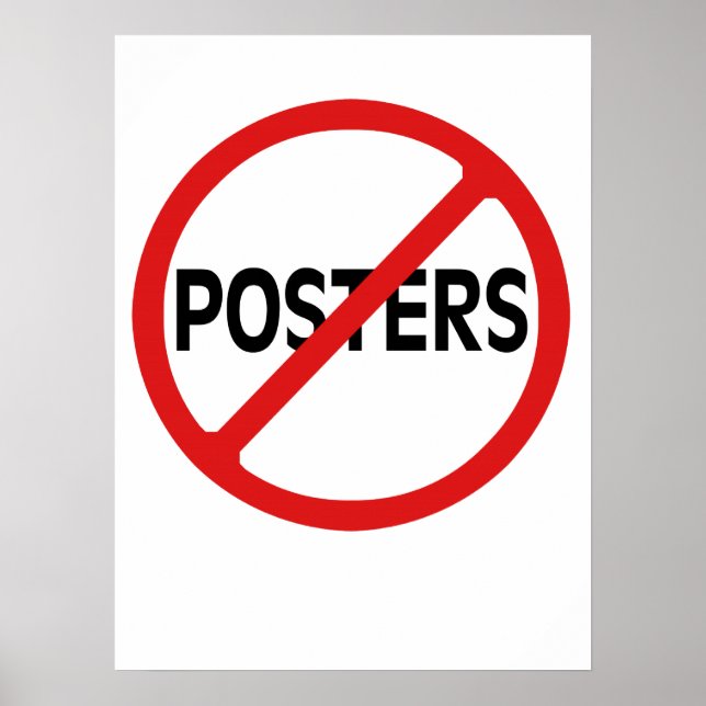 Poster Pas d'affiches (Devant)