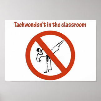 Poster pas dans la salle de classe