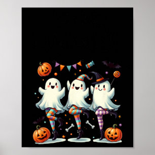 Poster Pas De Boo-rée Funny Ballet Ghosts Danse Halloween