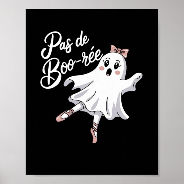 Poster Pas De Boo-rée Funny Byllet Ghosts Halloween Dance (Devant)