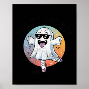 Poster Pas De Boo Ree Funny Ghost Danse Ballet Halloween