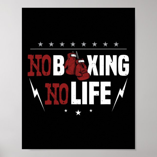 Poster Pas De Boxe Pas De Vie Pour Un Boxer (Devant)
