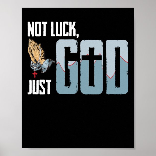 Poster pas de chance, Dieu juste (Devant)