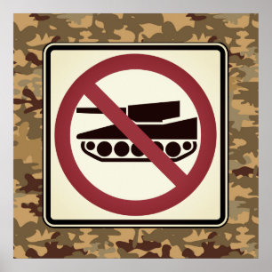 Poster Pas de chars sur Camo